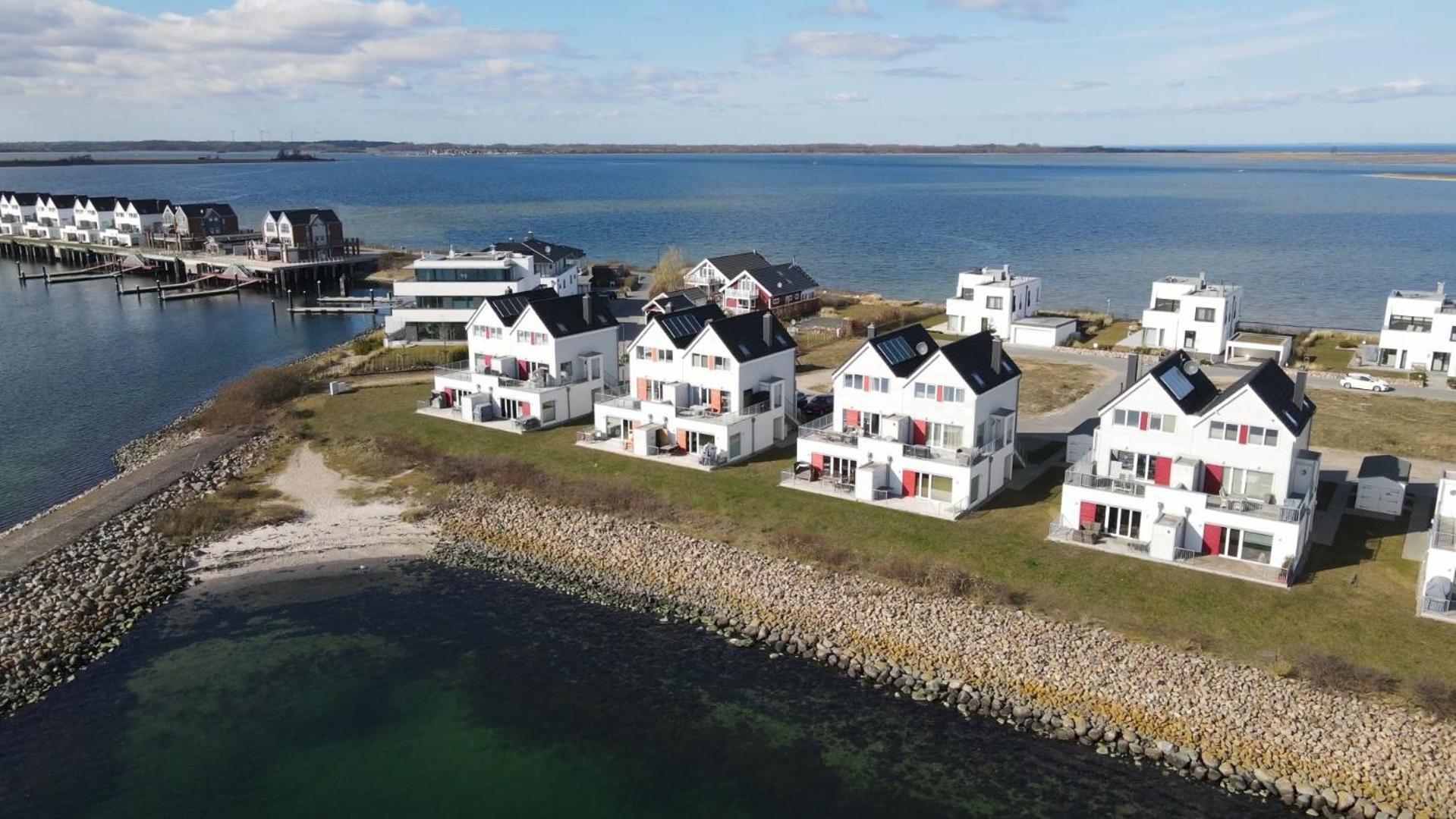 Maisonette Fewo Ostseeflair By Seeblick Ferien Oro, Erste Wasserreihe, E-Saeule Olpenitz Exterior foto